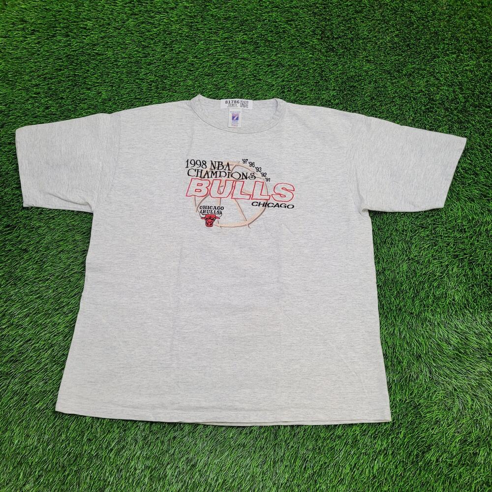 Vintage 1998 Chicago-Bulls Shirt XL 23x28 Gray